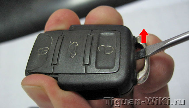 Разборка старого ключа Volkswagen Tiguan